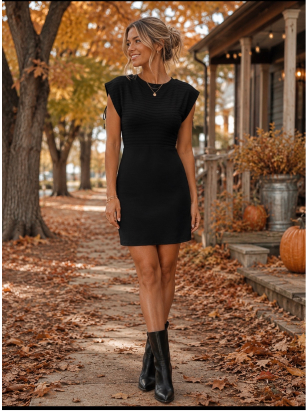 Women's Strenesse Blue Black Mini Dress Size S